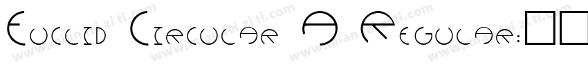 Euclid Circular A Regular字体转换